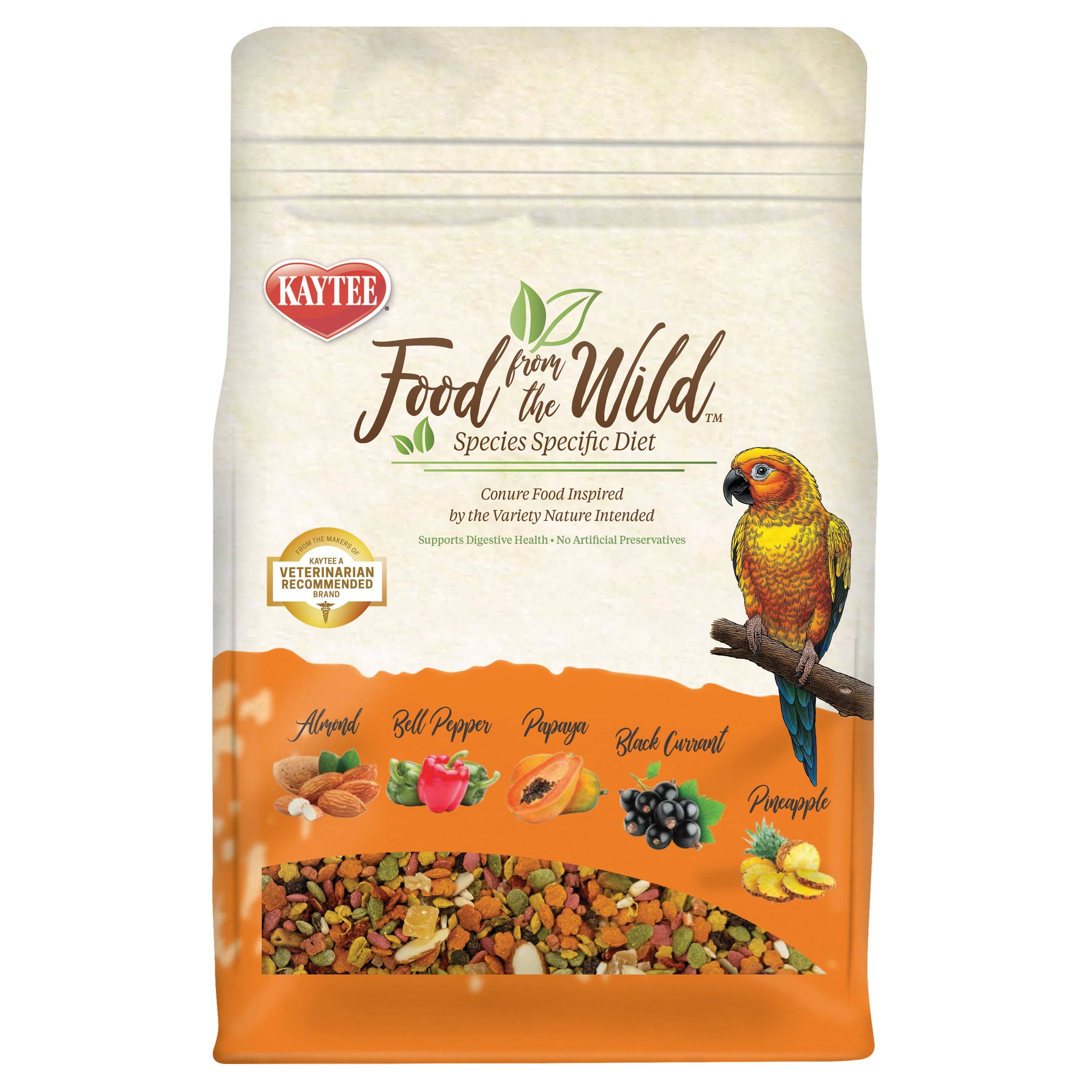 Kaytee Food from the Wild Conure, 2.5 lb, Hand Selected Ingredients