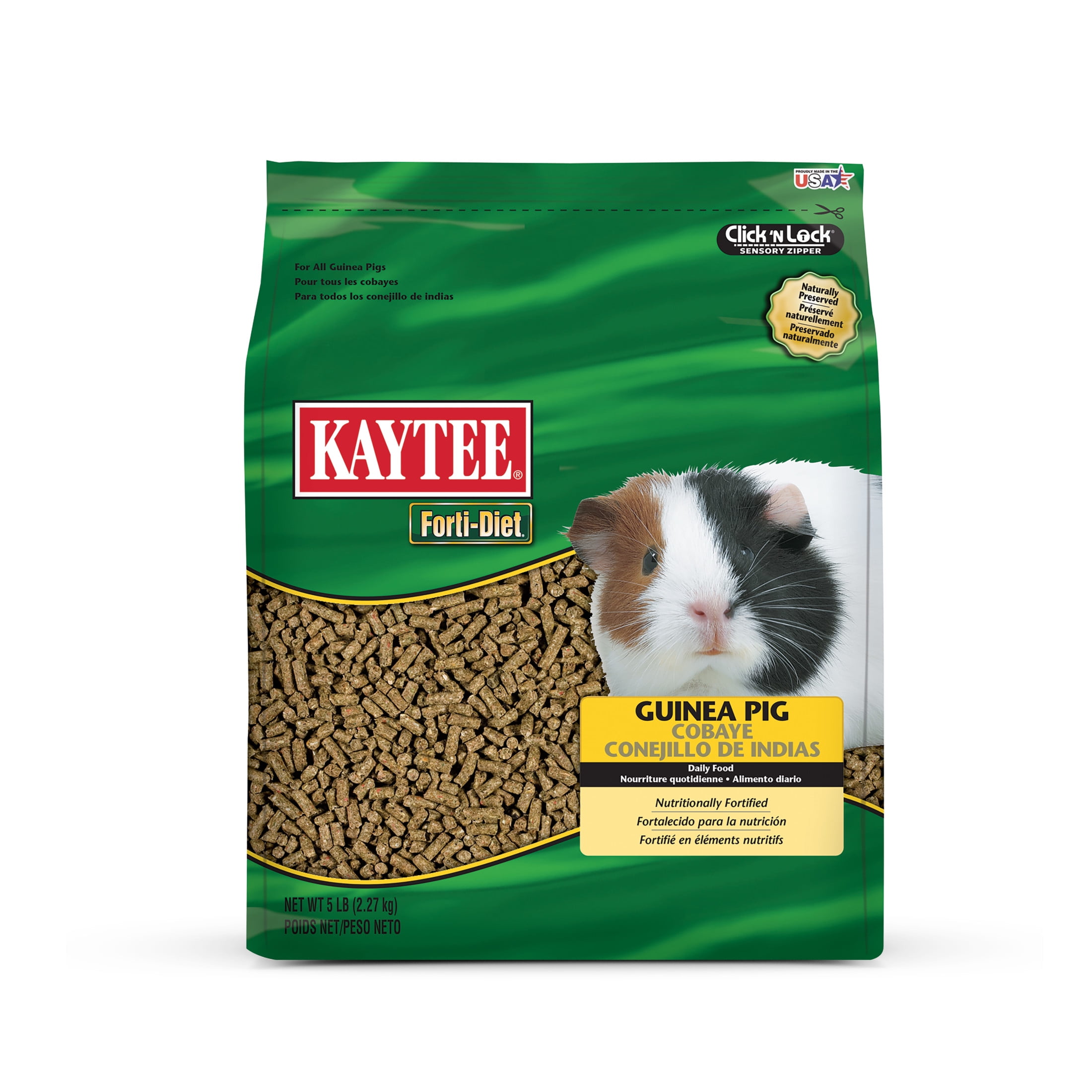 Kaytee Forti-Diet Guinea Pig Food, 5 Pounds