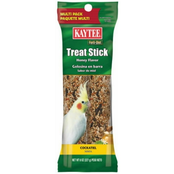 Kaytee Forti Diet Honey Treat Sticks for Cockatiels [New Bird Supplies, Bird Treat Sticks, Kaytee, Bird Supplies] 8 oz