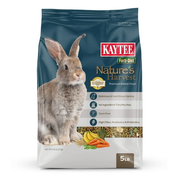 Kaytee Forti-Diet Nature's Harvest Rabbit Food 5 Pounds