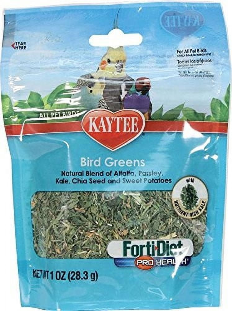 Kaytee Forti-Diet Pro Health Bird Greens Pet Bird Treats, 1 Oz