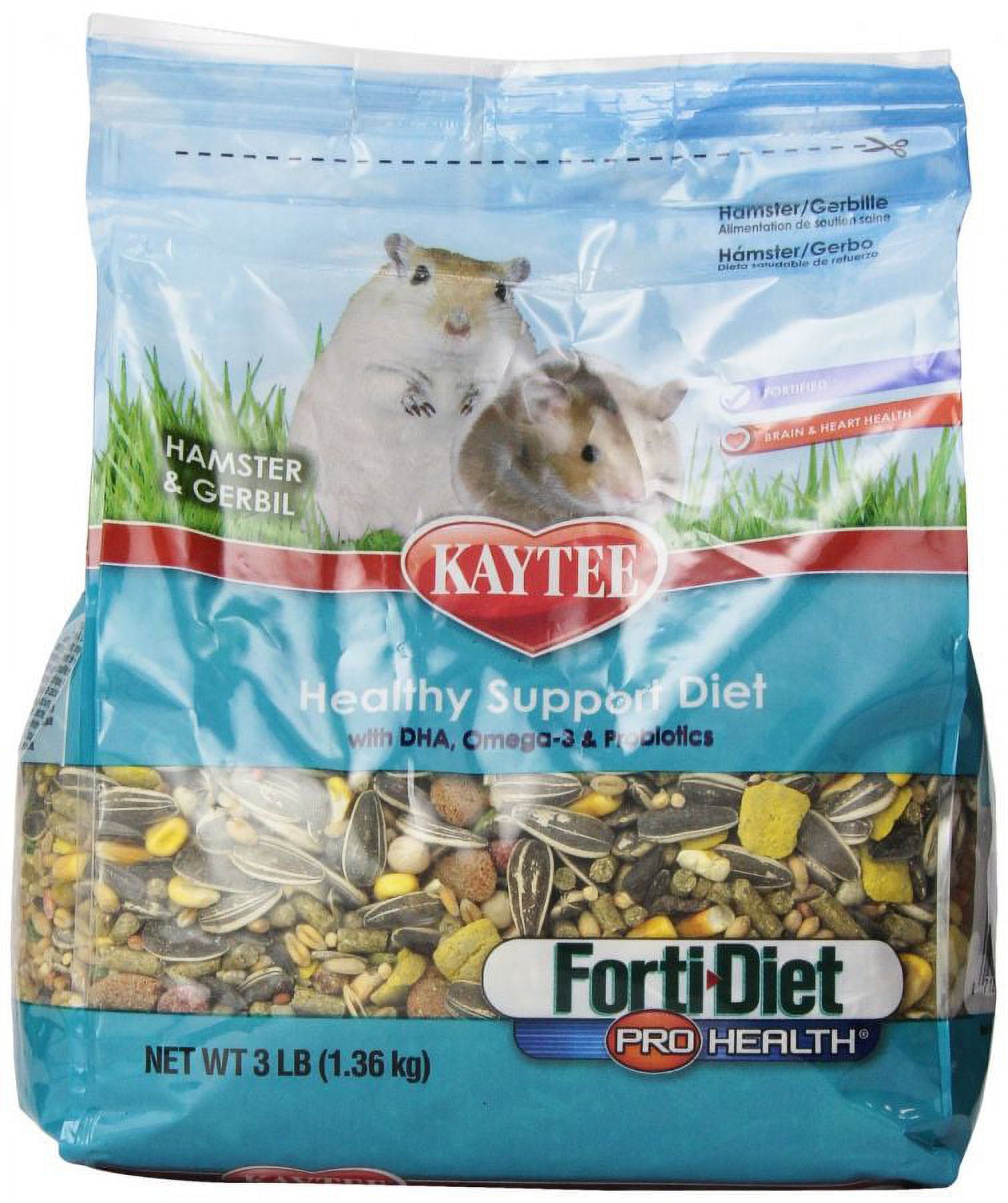 Kaytee FortiDiet Pro Health Hamster & Gerbil Food 3 lbs
