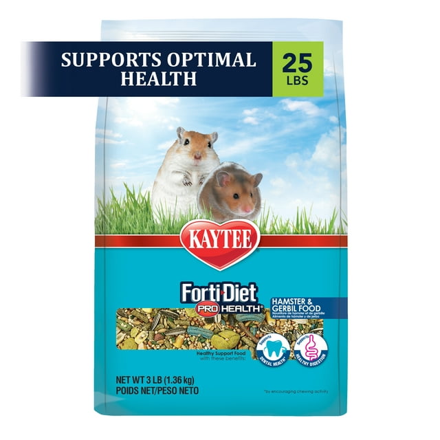 Kaytee Forti-Diet Pro Health Hamster and Gerbil Food 25lb