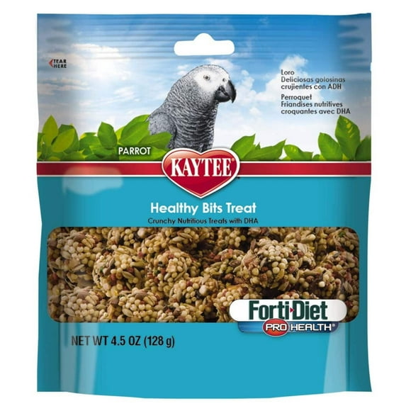 Kaytee Forti-Diet Pro Health Healthy Bits Parrot Bird Treats, 4.5-oz bag