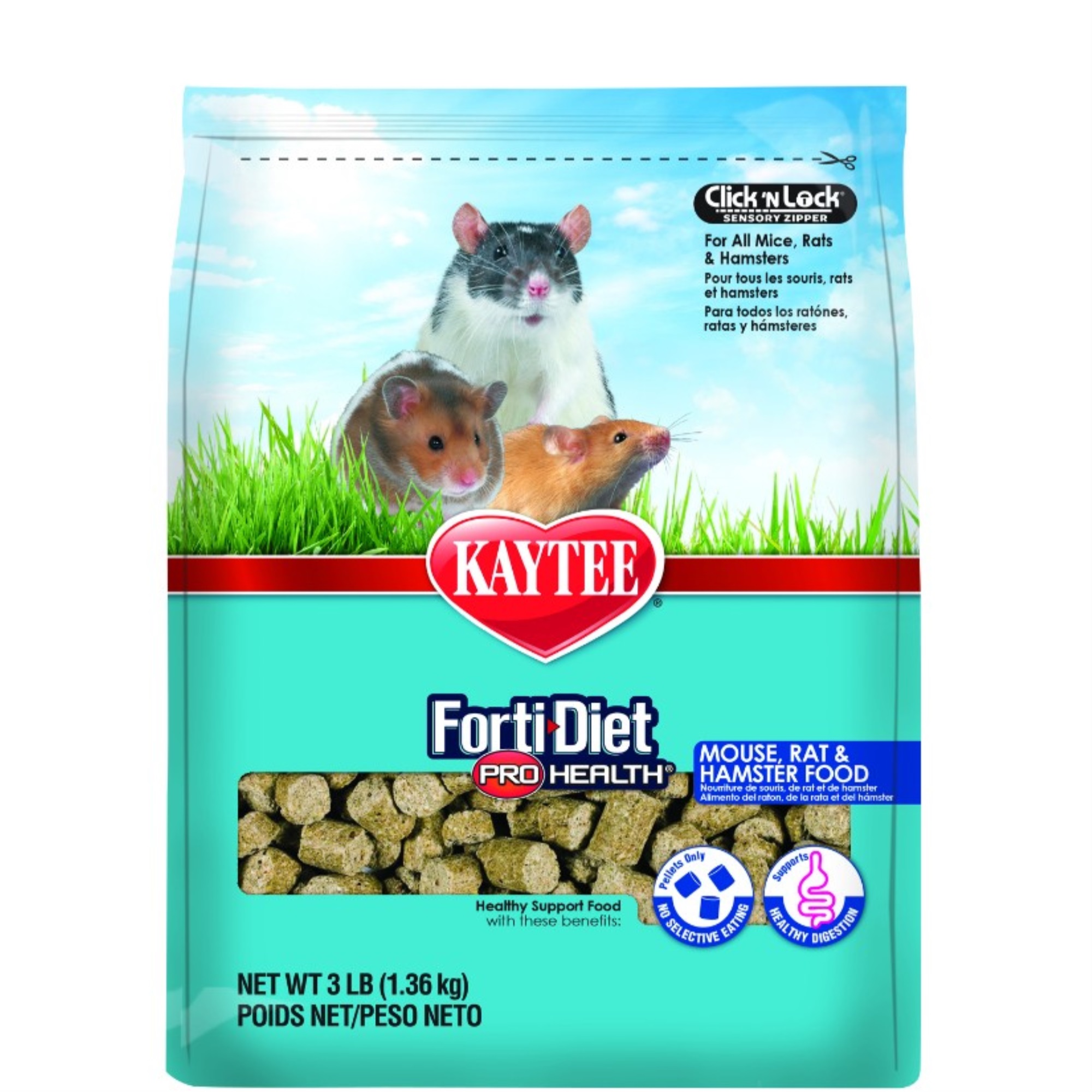 Kaytee Forti Diet Pro Health Healthy Support Diet Mouse, Rat and Hamster Food