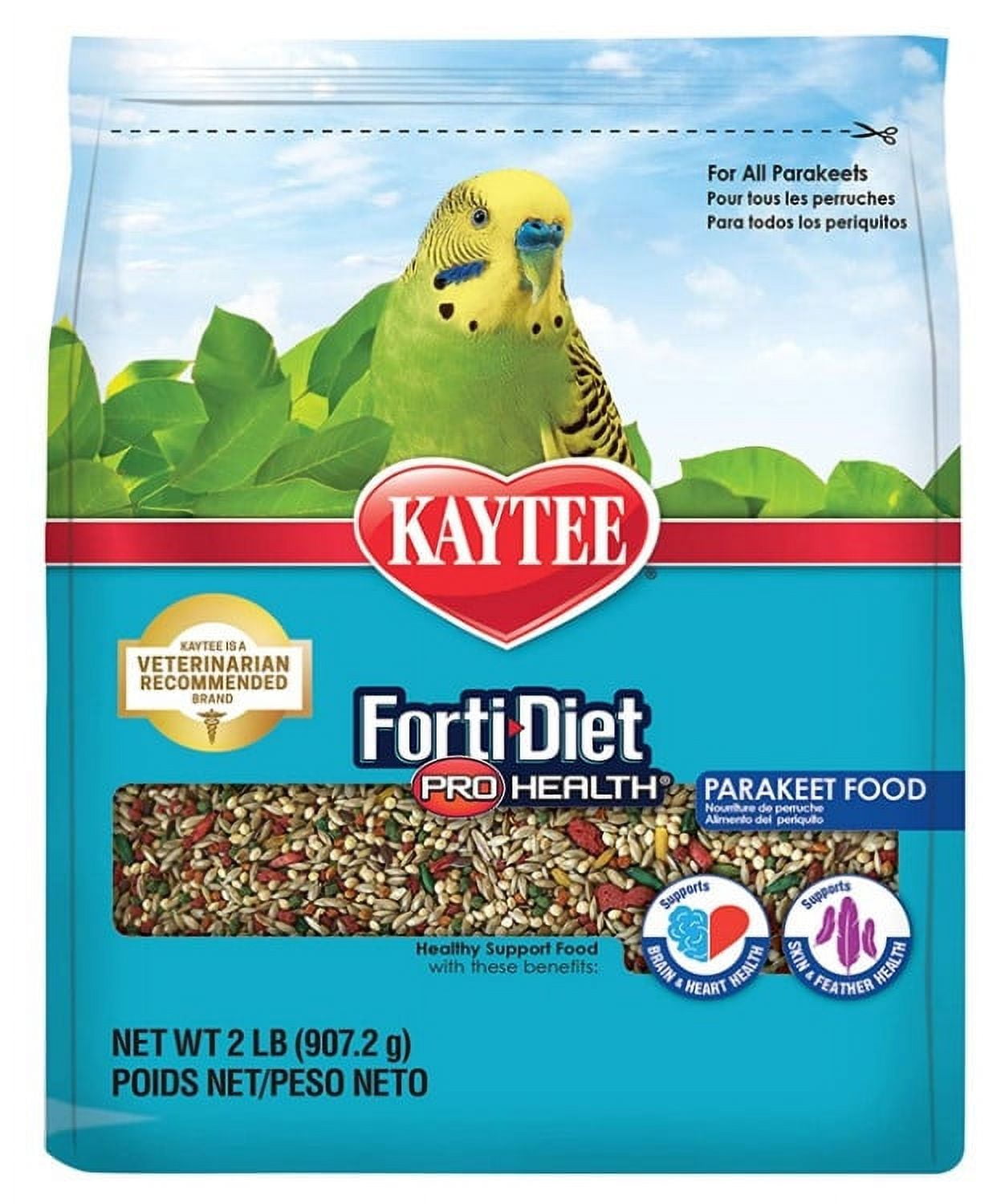 Kaytee Forti Diet Pro Health Healthy Support Diet Parakeet 2 lb