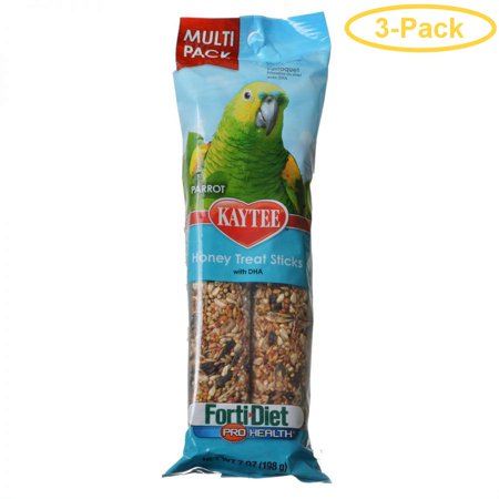 Kaytee Forti-Diet Pro Health Honey Treat - Parrot 7 oz (2 Pack) - Pack of 3