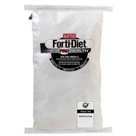 Kaytee Forti-Diet Pro Health Mouse, Rat & Hamster Food, 25 Lb