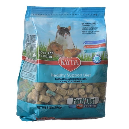 Kaytee Forti-Diet Pro Health Mouse, Rat Food, 3 lbs