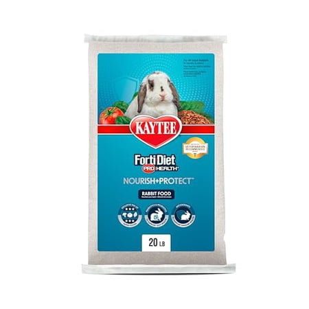 Kaytee Forti-Diet Pro Health Nourish+Protect Adult Rabbit Food, 20 Pound