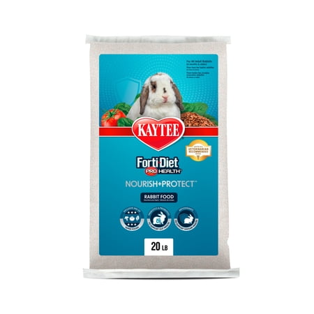 Kaytee Forti-Diet Pro Health Nourish+Protect Adult Rabbit Food 20 Pounds