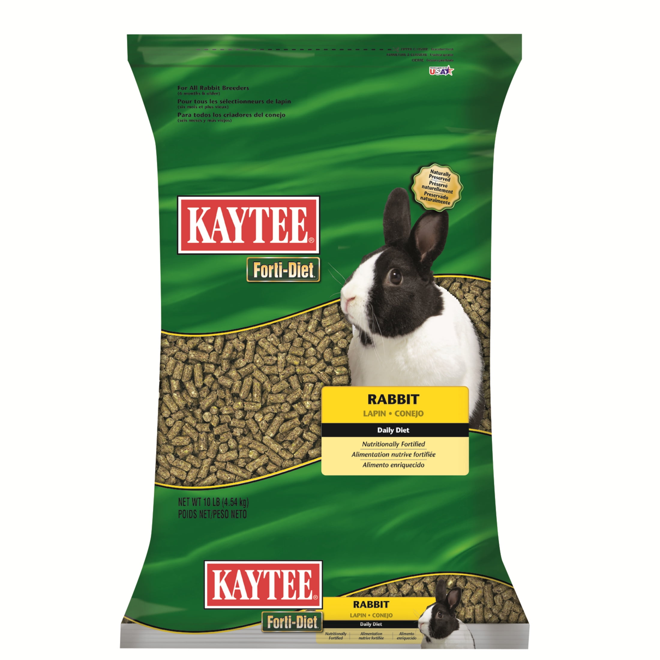Kaytee Forti Diet Rabbit Food, 10 Pounds. Pelleted Food