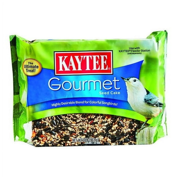 Kaytee Gourmet Wild Sunflower Bird Seed Cake, 2 lb, (2 Pack)