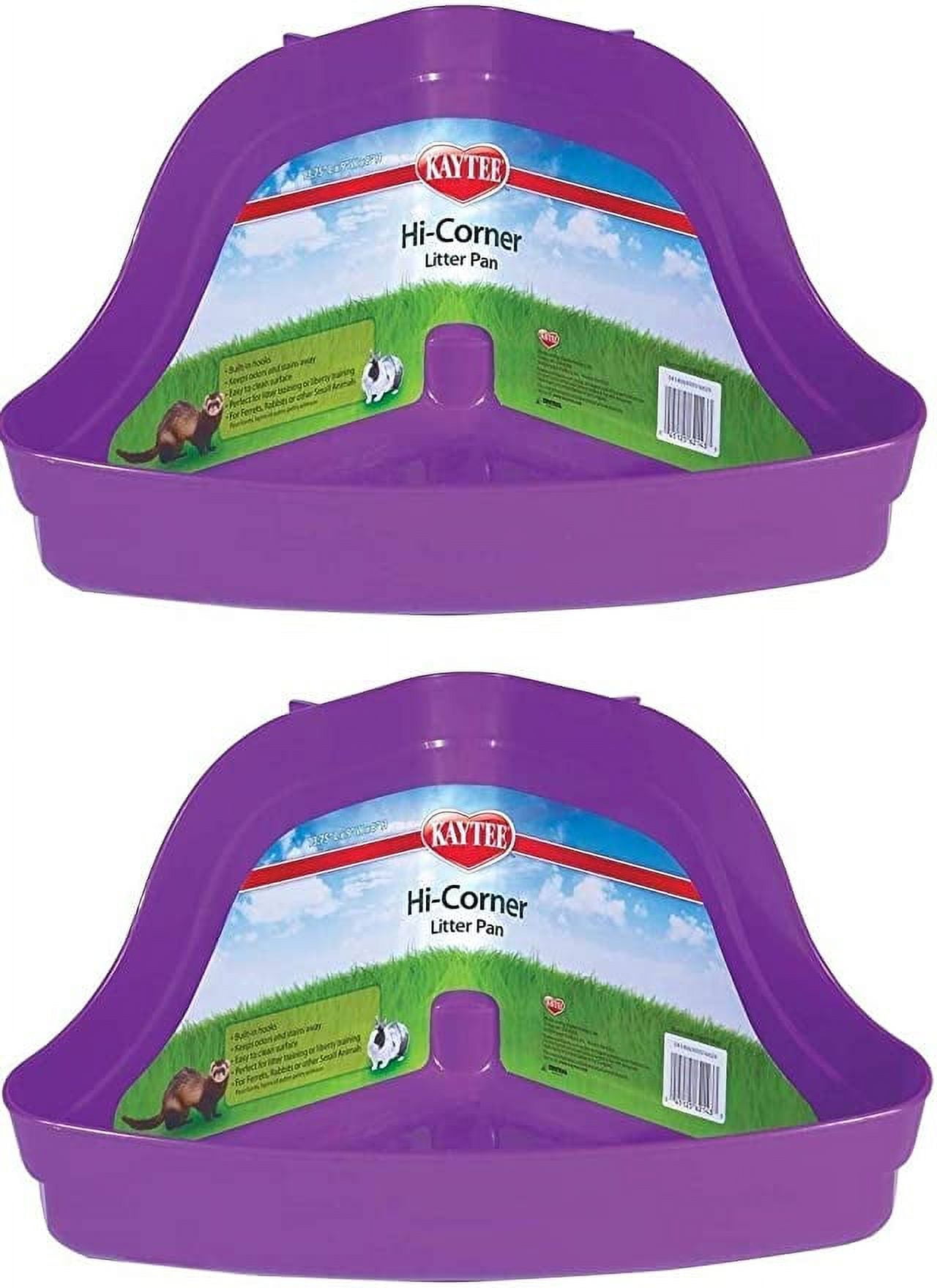 Kaytee Hi Corner Litter Pan for Ferrets Plastic Tray for Small Animal Waste Walmart