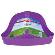 Kaytee Hi-Corner Litter Pan Plastic Tray for Small Animal Waste