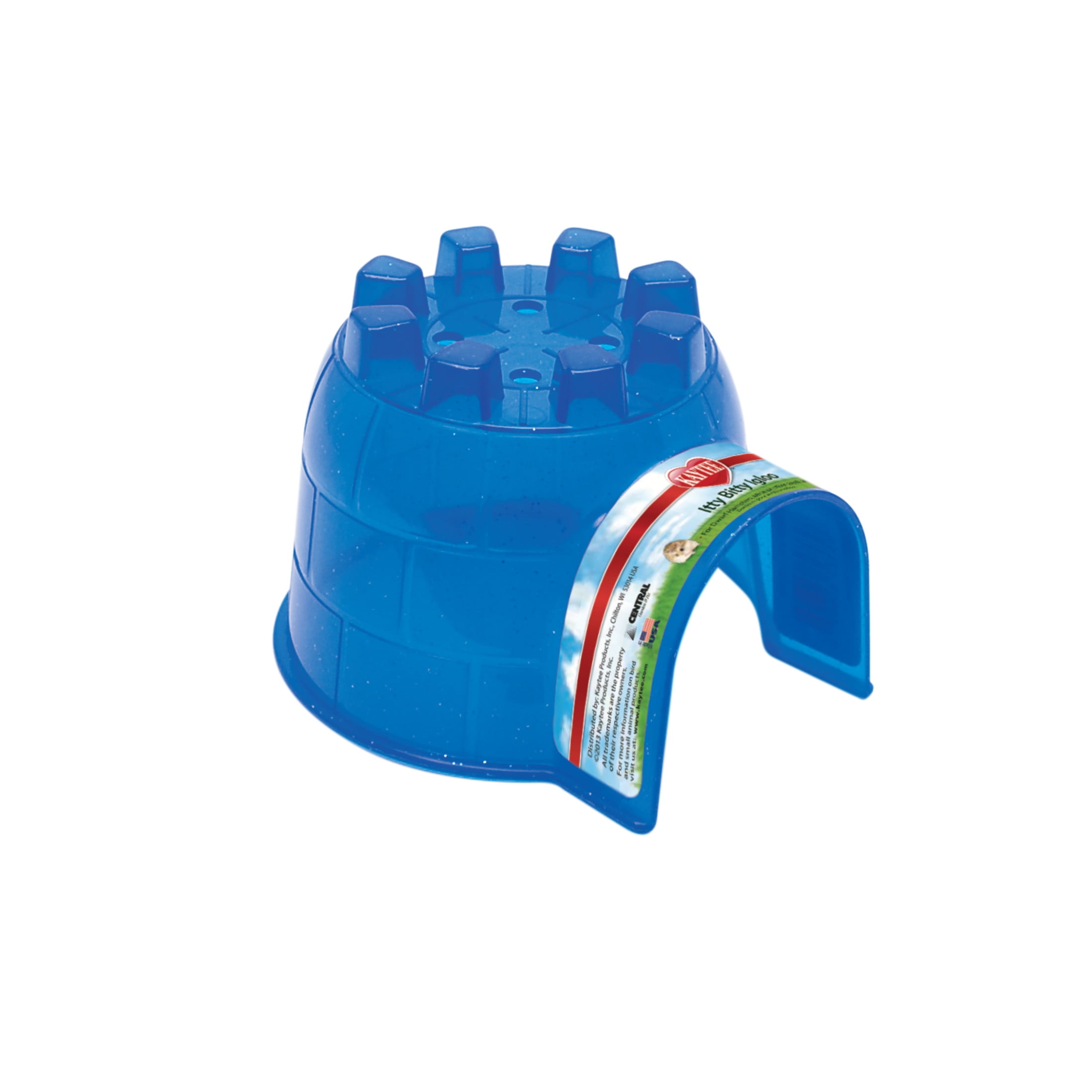 Kaytee Igloo Habitat Hideout For Pet Dwarf Hamsters, Mice, and Other Small Animals, Itty Bitty