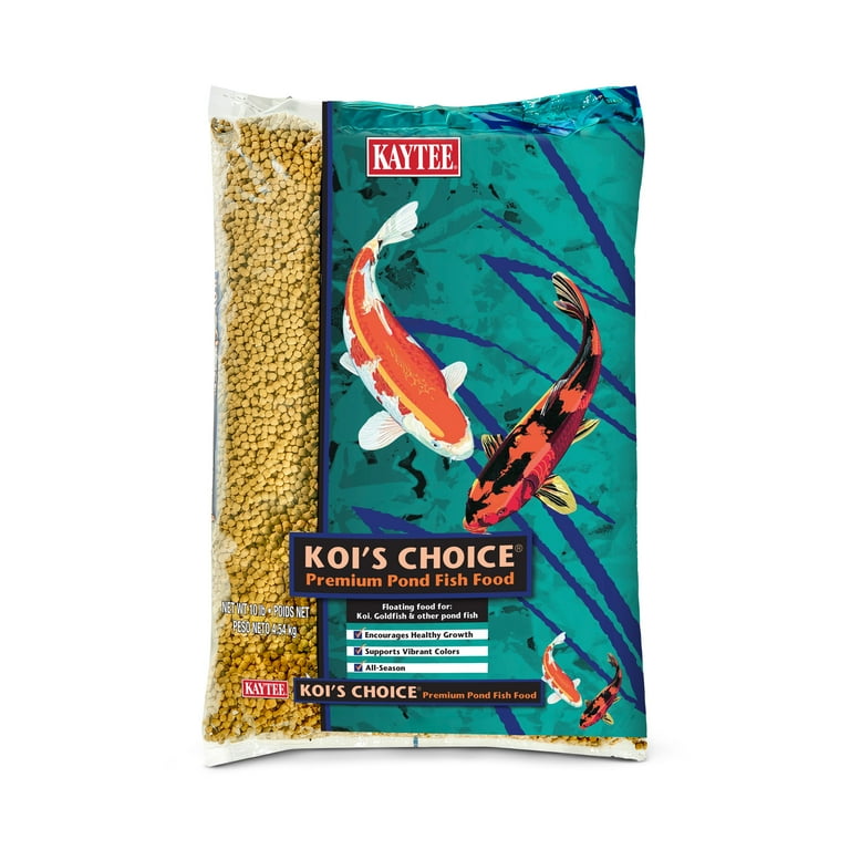 Kaytee Koi's Choice: 10 LB Bag of Premium Pond Pellet Feed for Koi