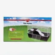 Kaytee My First Home Habitat for Pet Rats, Black Plastic and Wire Habitat, 24 x 12 in