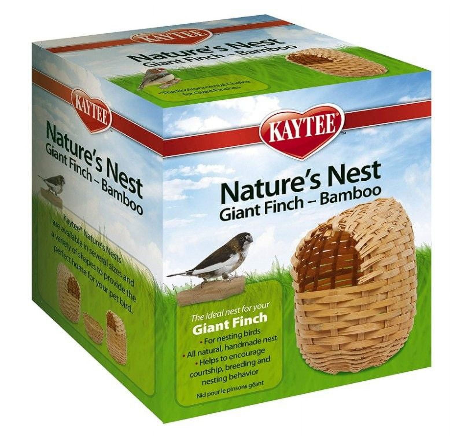 Kaytee Nature's Nest Bamboo Nest - Finch [Bird, Nests Wicker & Stick
