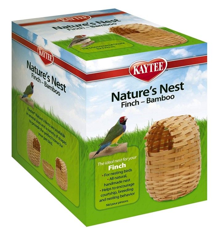 Kaytee Nature's Nest Bamboo Nest - Finch [Bird, Nests Wicker & Stick