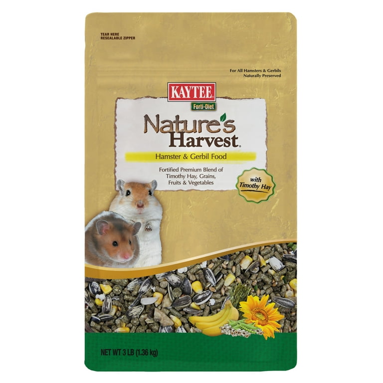 Kaytee Natures Harvest Hamster And Gerbil 3 Pounds