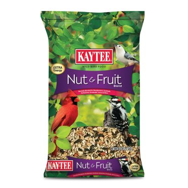 Kaytee Nut & Fruit Blend Wild Bird Food | 5 Pound Bag | Attracts Colorful Songbirds