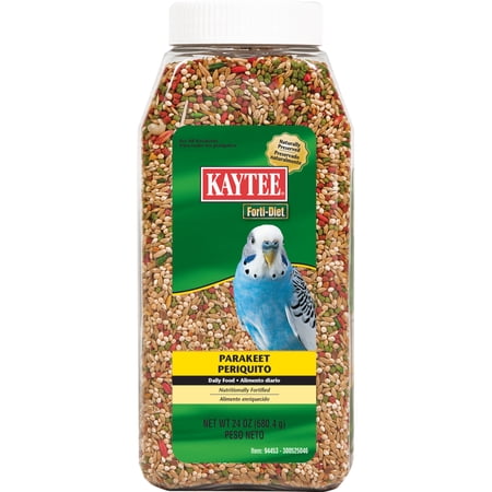 Kaytee Parakeet Bird Food Seed Blend, 24 oz