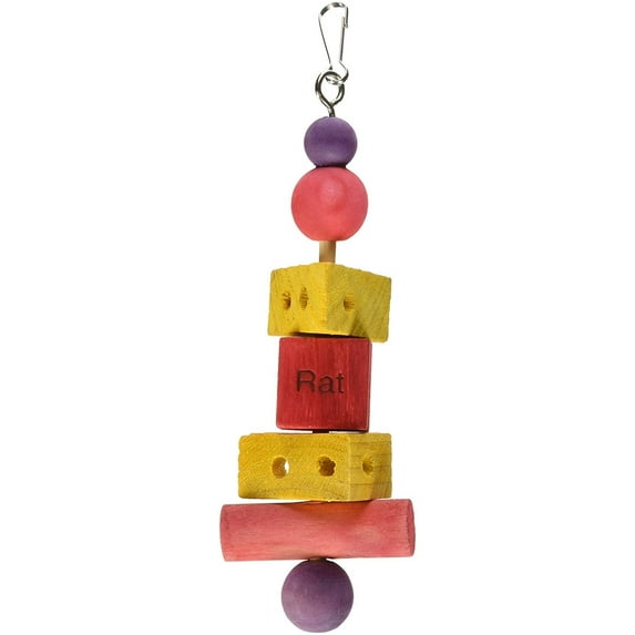 Kaytee Perfect Chews Colorful Wood Toy for Rats