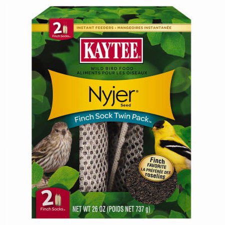 Kaytee Products Inc. 2 Pack Thistle Seed Pouch Seed With Refillable Sock Feeder