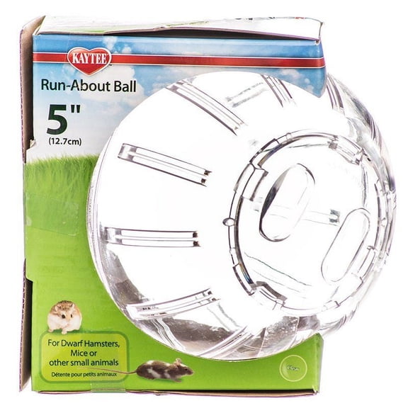 Kaytee Run-About Ball - Clear [Small Pet, Exercise Equipment] Mini (5" Diameter)