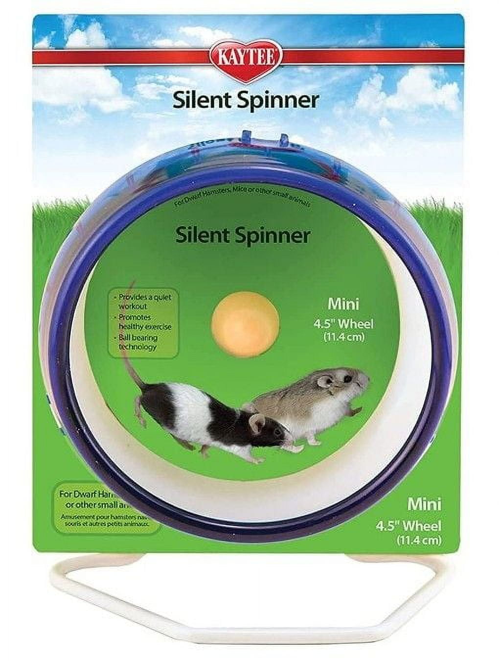 Kaytee Silent Spinner Wheel [Small Pet, Toys & Play Products] Mini (4.5" Diameter)