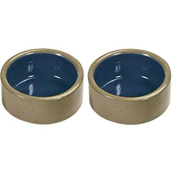Kaytee Stoneware Hamster Bowl, 3-Inch 2 Pack