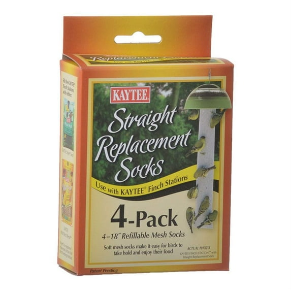 Kaytee Straight Replacement Socks PDQ for Finch Stations Mesh
