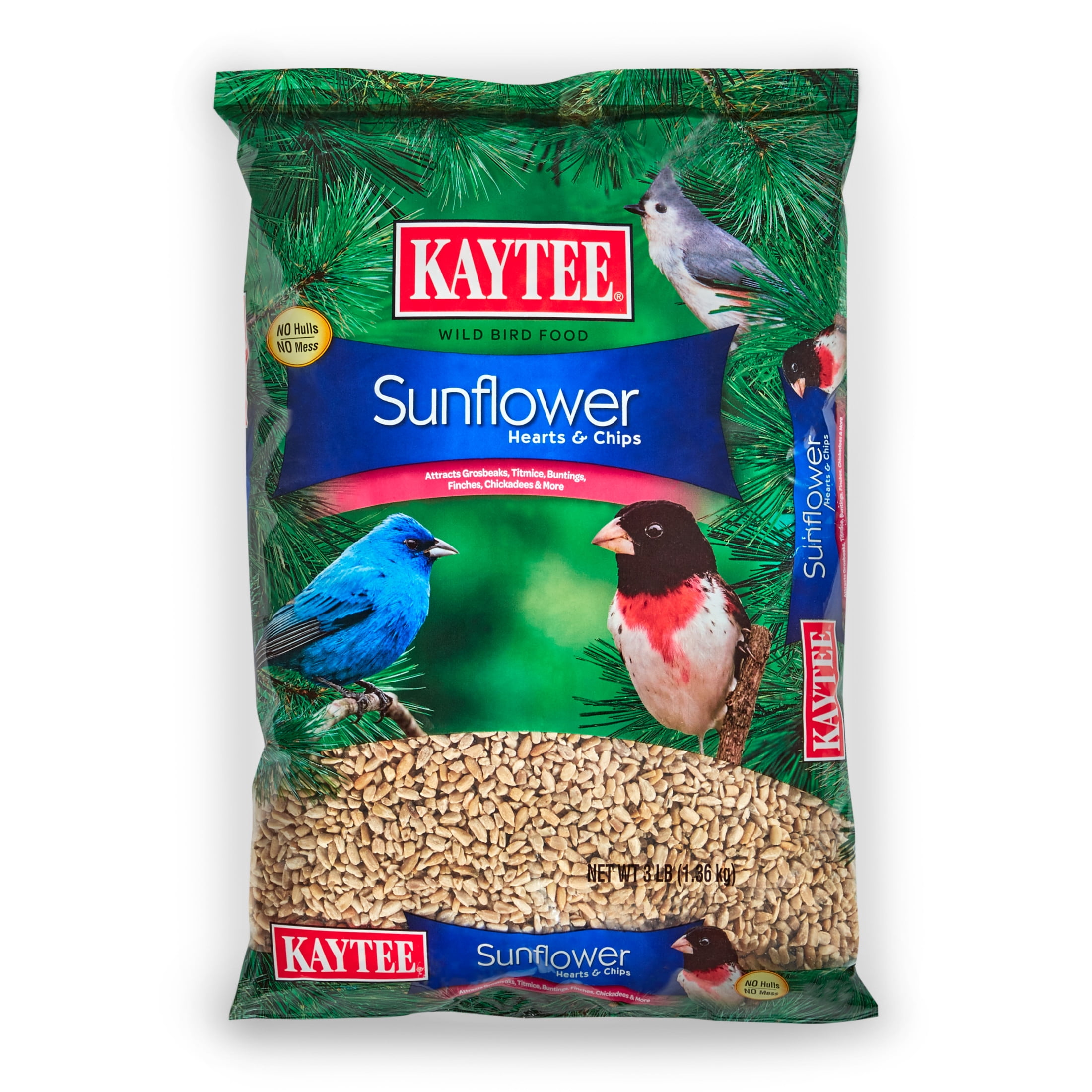 Kaytee Sunflower Hearts & Chips Wild Bird Food 3 Pounds