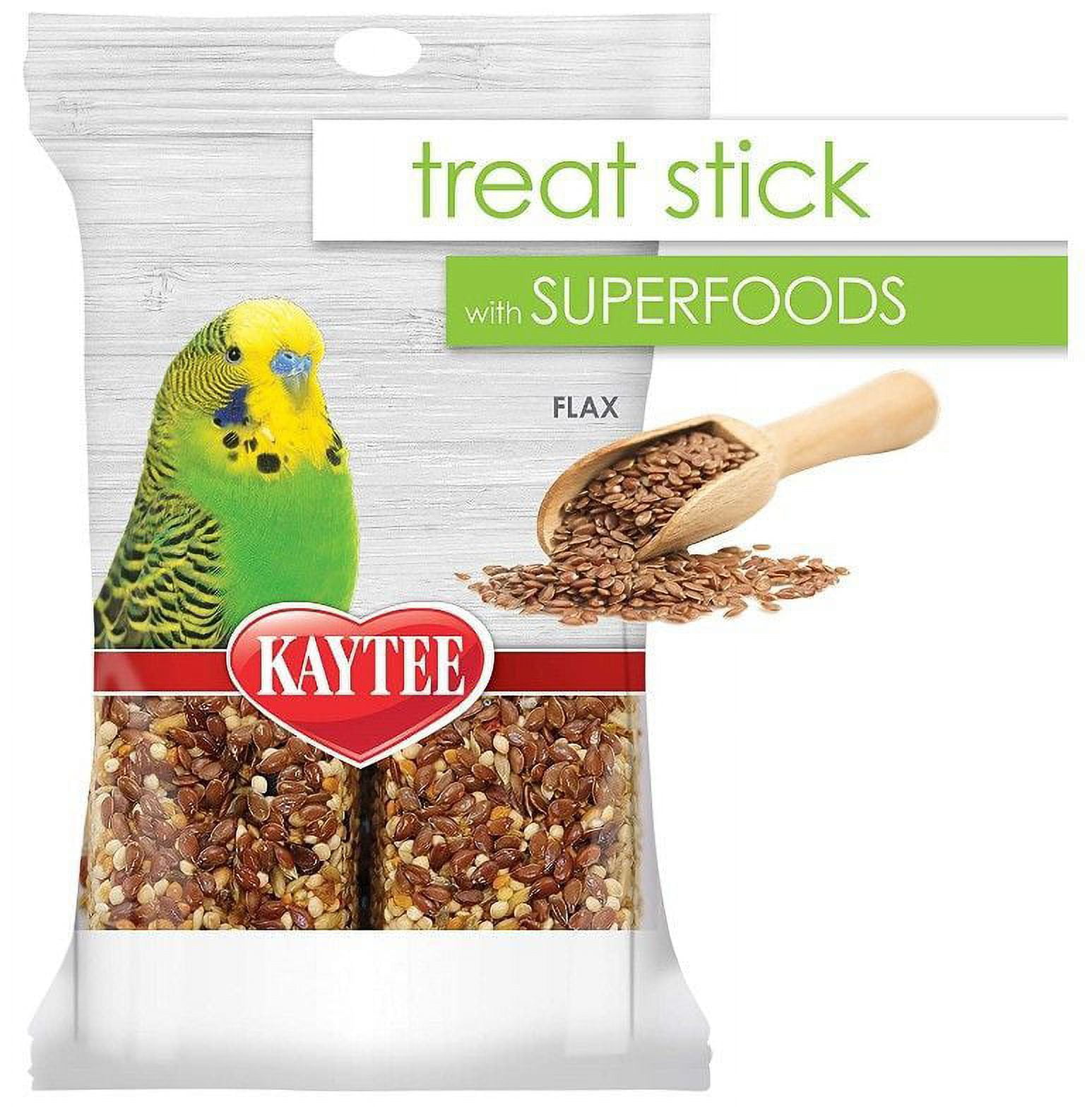 Kaytee Superfoods Avian Treat Stick Flax [Bird, Honey Sticks] 5.5 oz