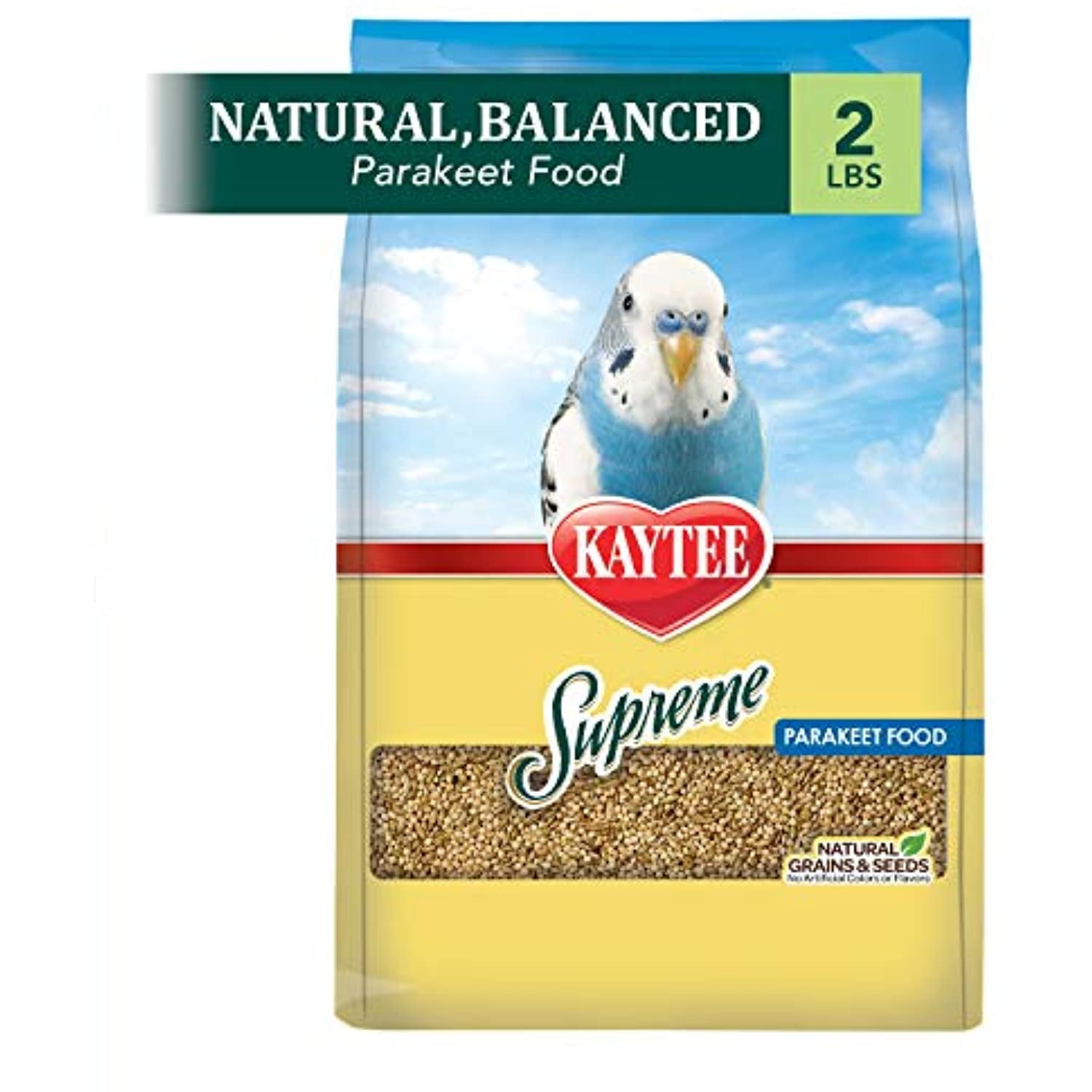 Kaytee Supreme Bird Food For Parakeets, 2Lb Bag