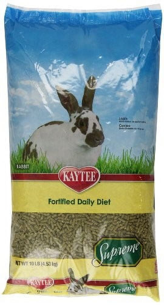 Kaytee Supreme Fortified Daily Diet Rabbit Food, 10-lb