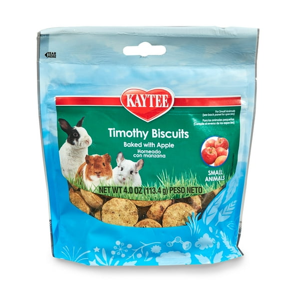 Kaytee Timothy Biscuits Baked Treat, Apple, 4 oz