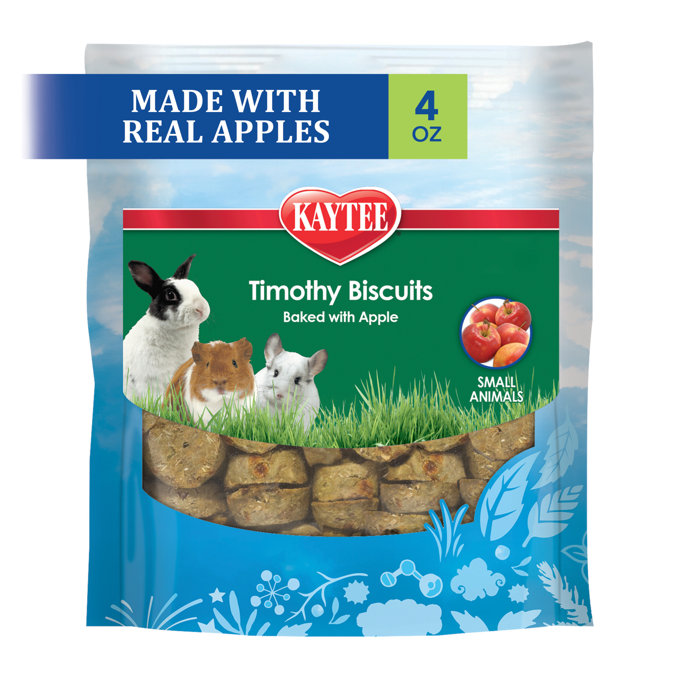 Kaytee Timothy Biscuits Baked Treat, Apple, 4 oz - image 1 of 11