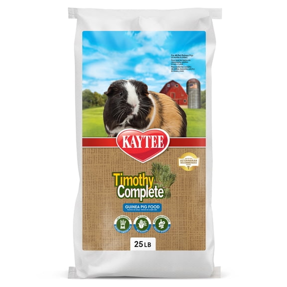 Kaytee Timothy Complete Guinea Pig Food 25 Pounds
