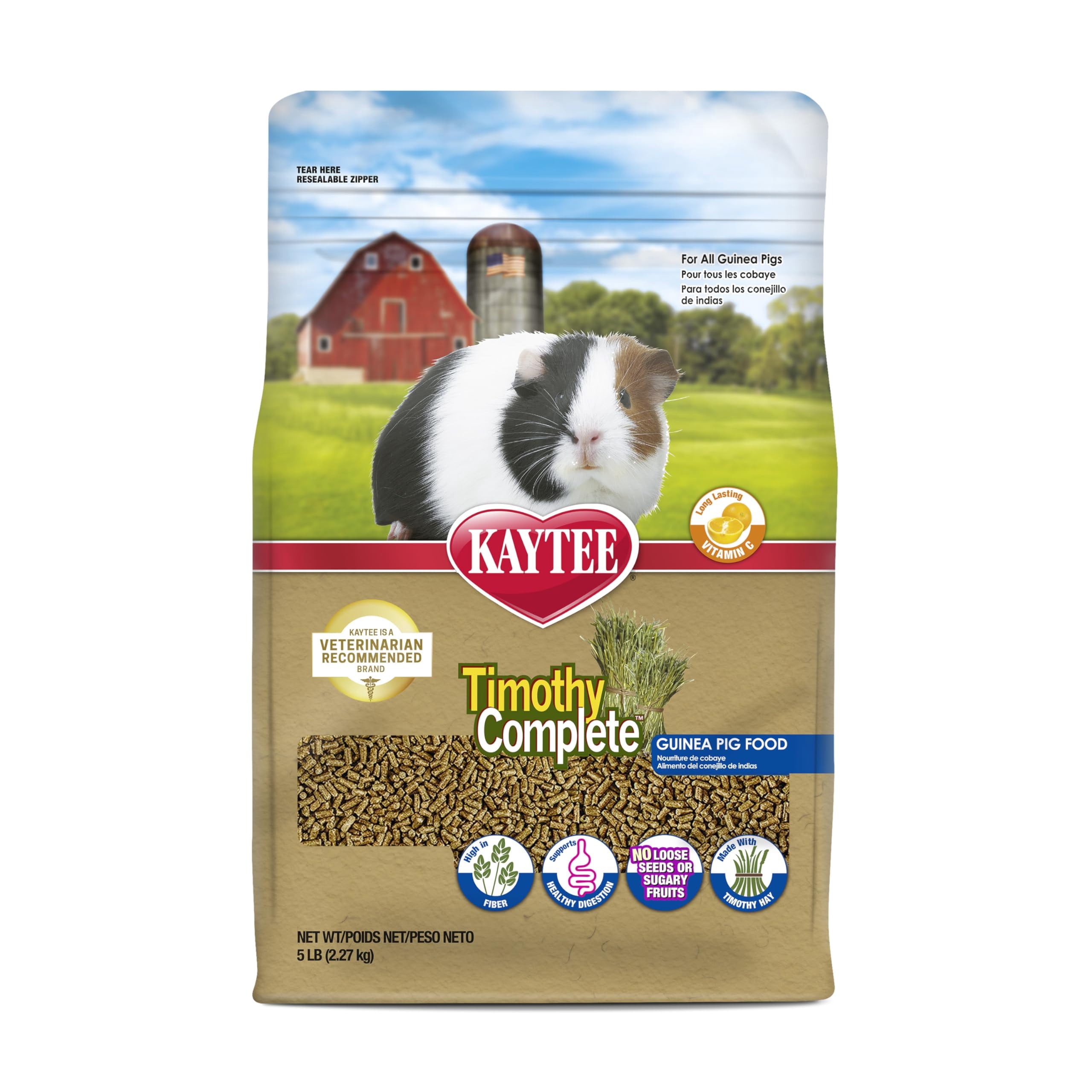 Kaytee Timothy Complete Guinea Pig Food, AIS1 Made with Timothy Hay ... - Guinea Pig Timothy Hay Hay Nutrient Requirements