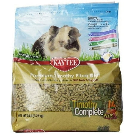 Kaytee Timothy Complete Plus Guinea Pig Food, 5 Lb