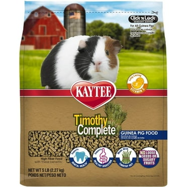 Image showcasing Kaytee® Fortified Daily Diet Supreme Guinea Pig Food 5 Lbs - Walmart.com