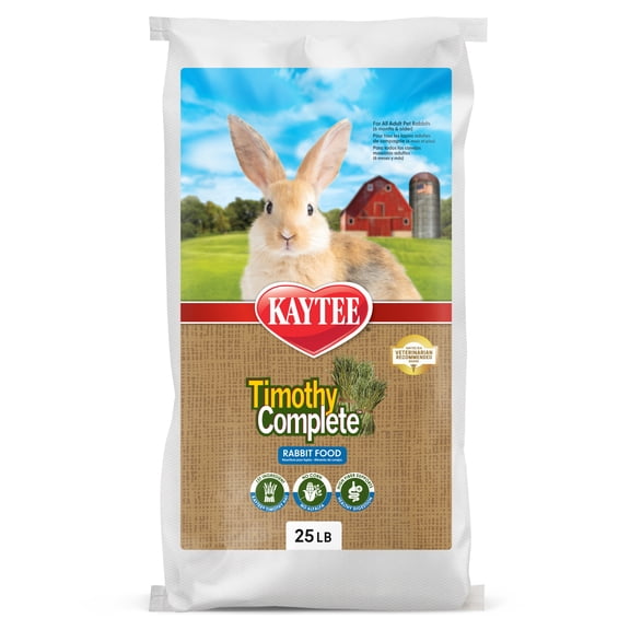 Kaytee Timothy Complete Rabbit Food Timothy Hay 25 Pounds