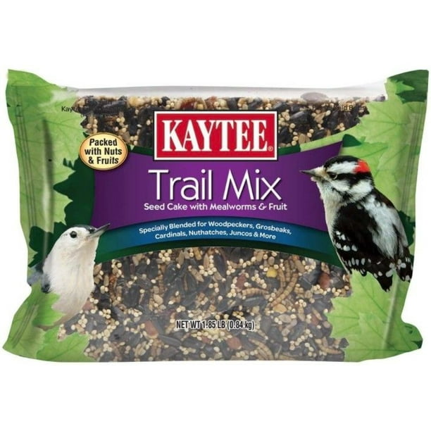 Kaytee Trail Mix Seed Cake with Nuts And Fruits For Wild Birds 1.85 lbs