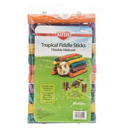 Kaytee Tropical Fiddle Sticks Hideout - Flexible Wooden Toy for Small Animals