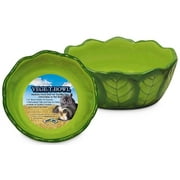 Kaytee Vege-T-Bowl, Cabbage Design Medium Food Dish For Small Animals 16-Ounces