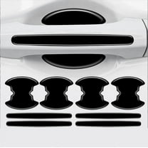 Eoozwa 8 PCS Car Door Handle Protector, Waterproof Anti-Scratch Paint Invisible Cars Door Handle Bowl Sticker Avoiding Scratches, Auto Exterior Accessories Protection Film for Most Models