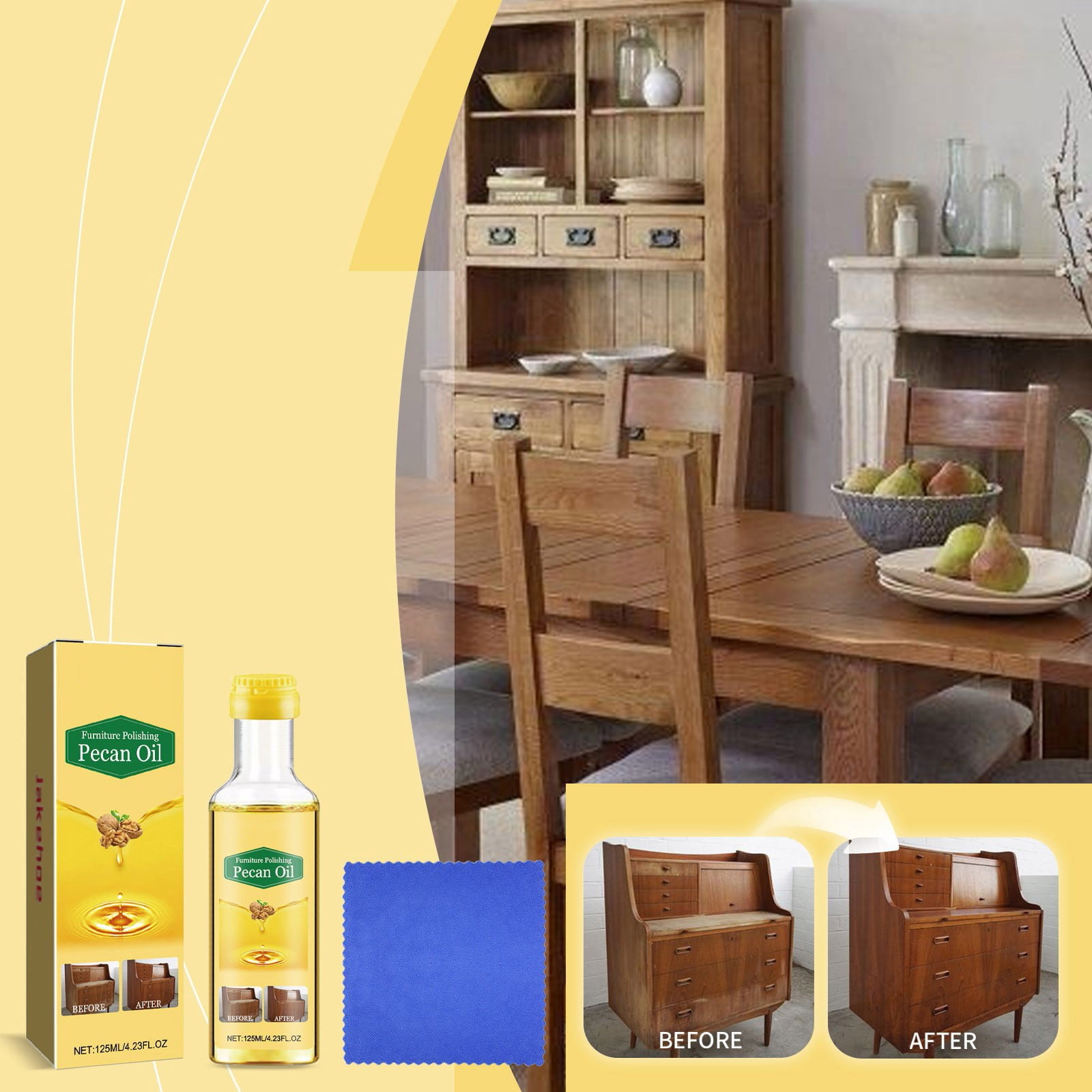 View of Kayuouio Premium 125ml Wood Furniture Restoration Polish - Deep ...