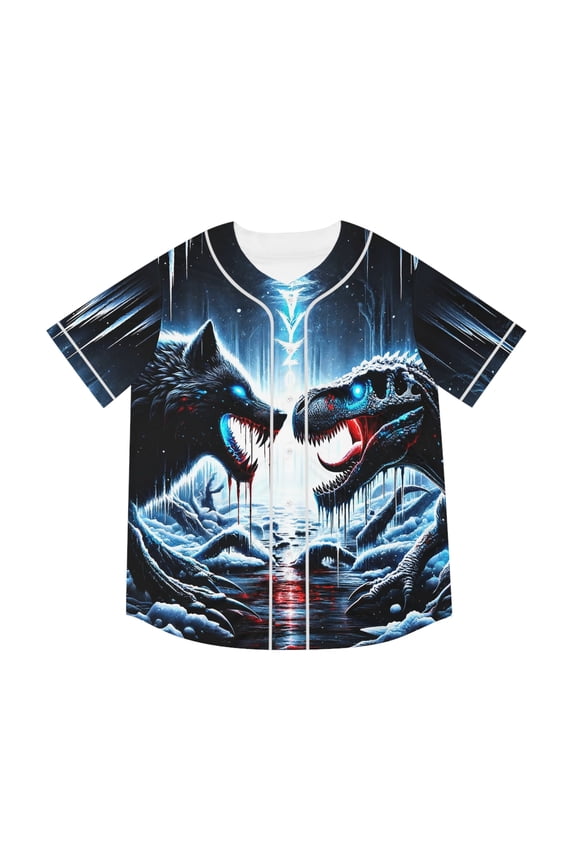 Kayzo Lost Lands Ice Merch Baseball Jersey Men/Women Casual Thin button Baseball uniform Oil Slick Custom Jersey